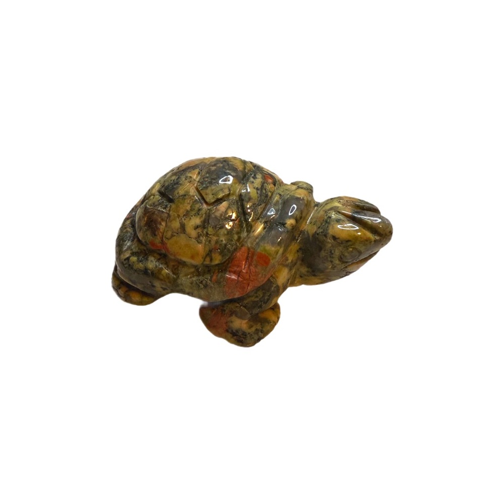 Healing Crystal Guardian Turtle Tortoise Pocket Stone Figurines Carved Gemstone - Picture 7 of 7